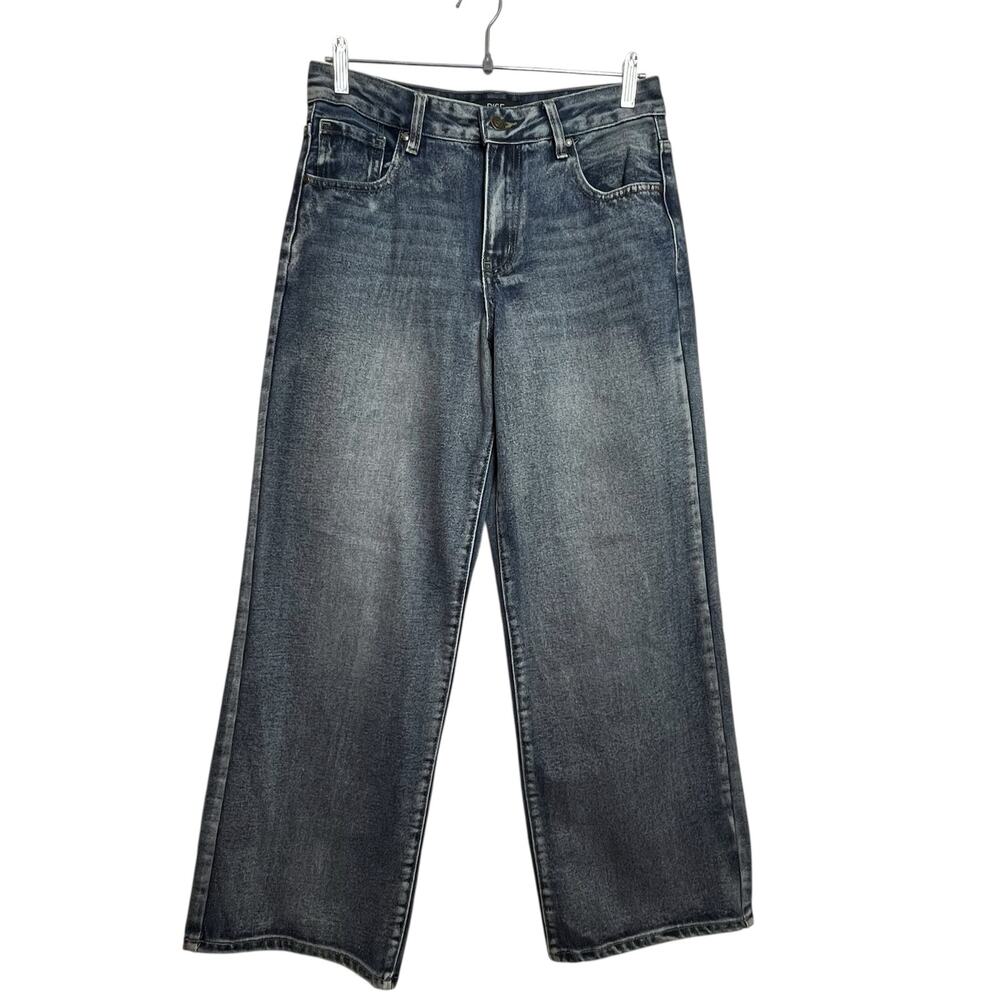 Rise Wide Leg Jeans Women’s Size 7 Blue High Rise Vintage Wash Straight Denim